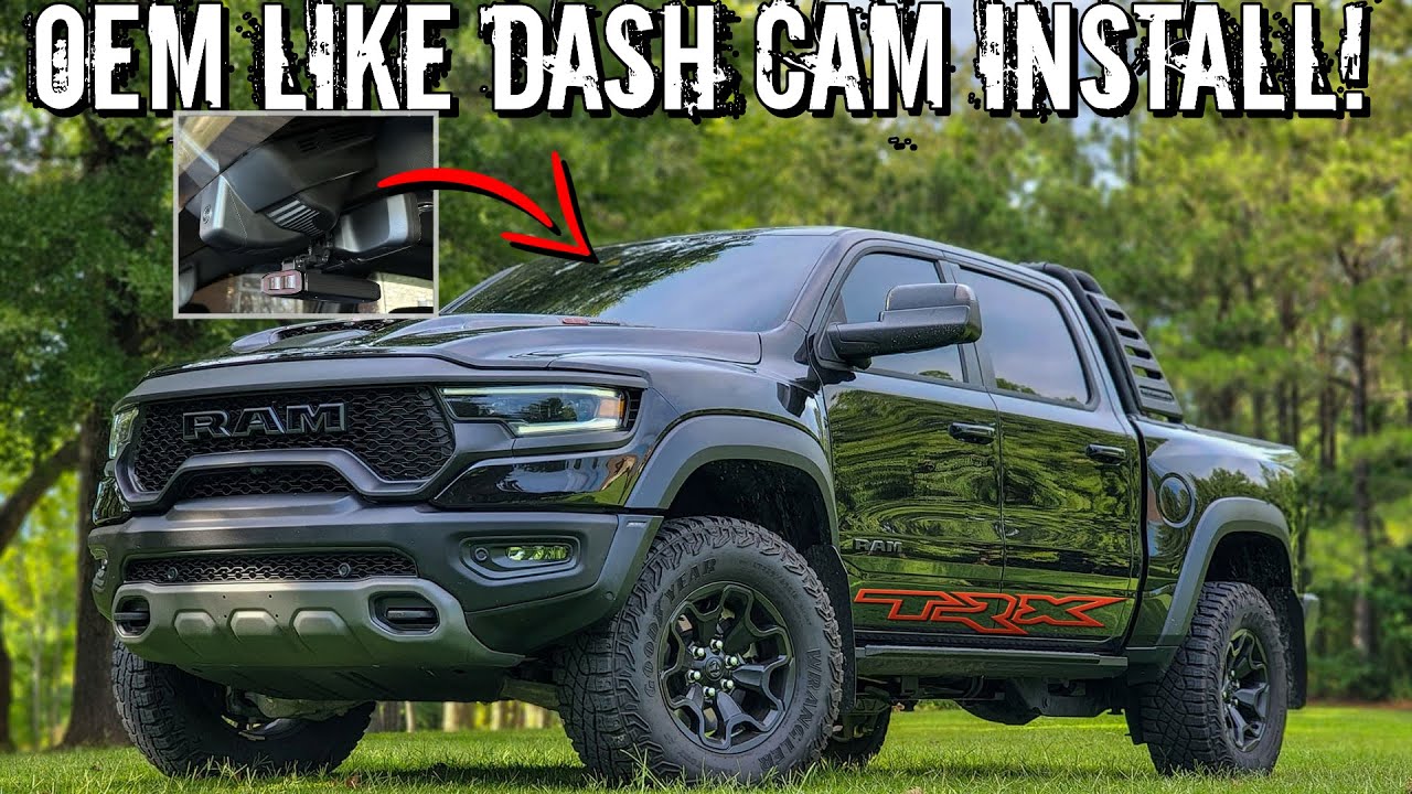 THE 4k dash cam you NEED! Plug and play install for YOUR RAM 1500 TRX! FitCamX