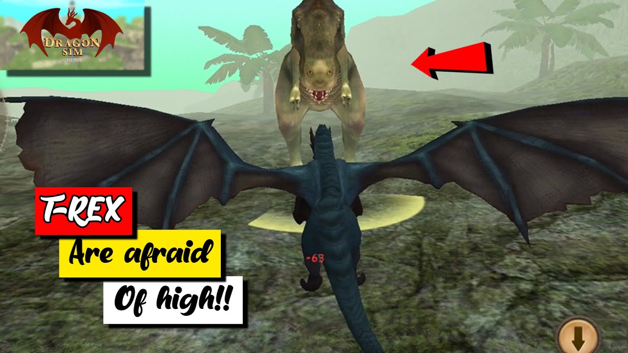 That's why T-Rex are afraid of high places | Dragon Sim online: Be a Dragon