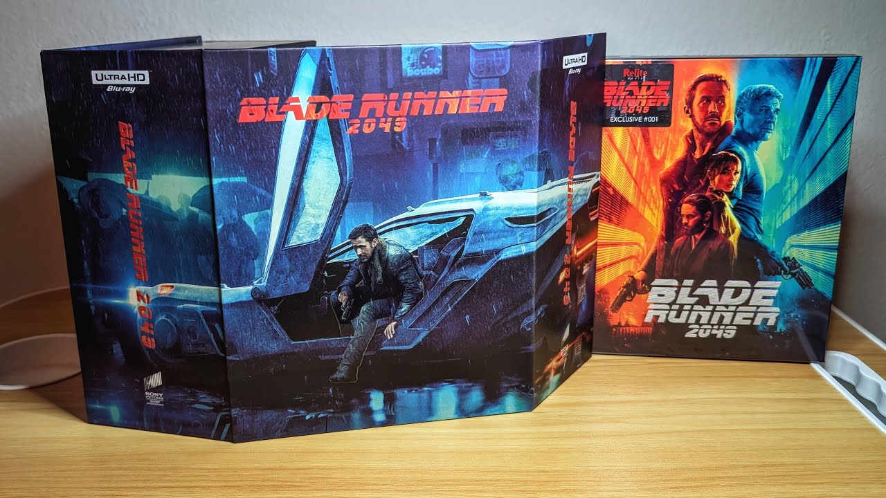 Blade Runner 2049 Relite Media One Click Boxset 4K Ultra HD Blu-ray Premium steelbook Unboxing #sony