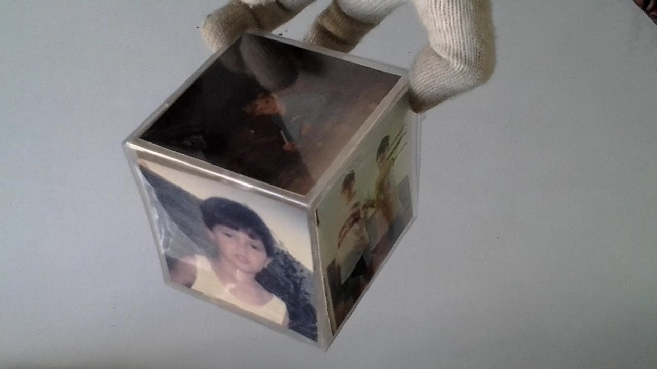 cubo de fotos com garrafa pet- sem cola- diy-creditos  Angela rodrigues