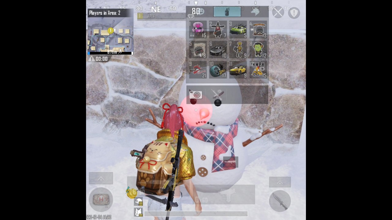 How To Find Fake SnowMan In Winter Mode USING STICKERS #apexop #bgmi  #pubg #shorts #short