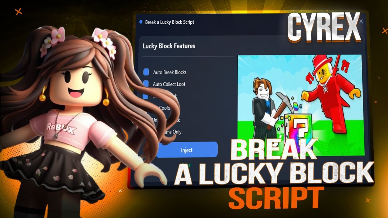 BREAK A LUCKY BLOCK SCRIPT *NO KEY* - BEST AUTO FARM LUCKY, FREEZE SAMMY, AUTO GOD & MORE!