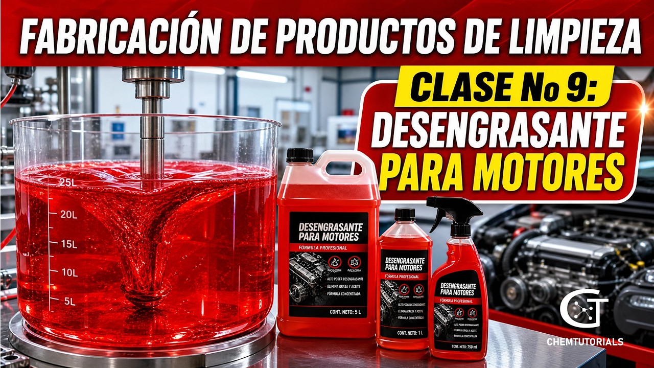 Fabricación de desengrasante para motores.