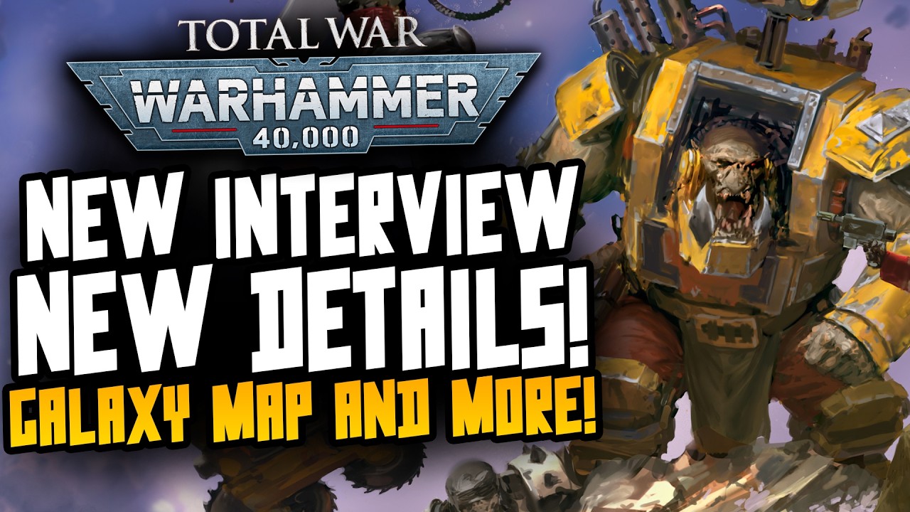 NEW TOTAL WAR WARHAMMER 40K INFO - Galaxy Map, Allies, Terrain & More!