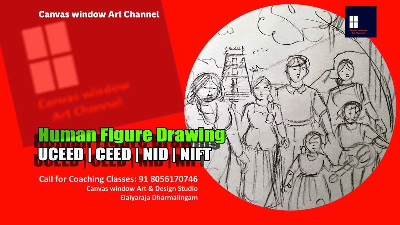 Human Figure Drawing | UCEED | CEED | NIFT | NID | JEEBArch | NATA