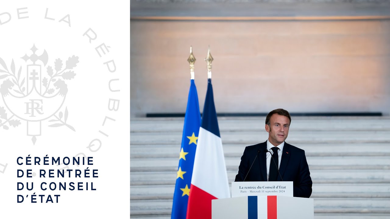 Cérémonie de rentrée du Conseil d'État au Palais Royal.