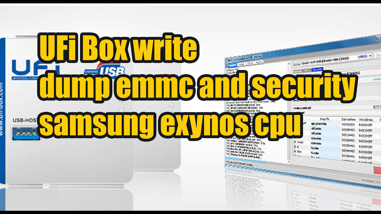 ufi box write dump emmc samsung a127f