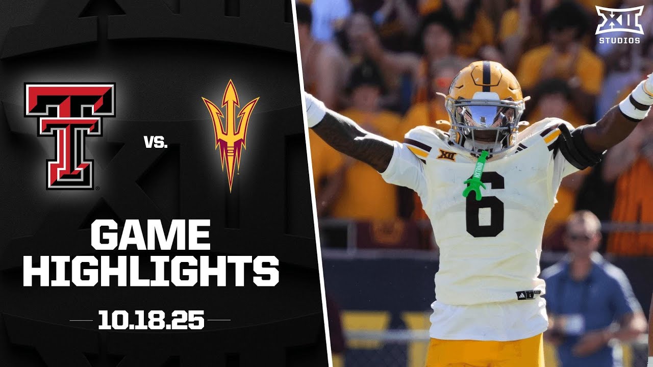 #7 Texas Tech vs. Arizona State Game Highlights | 2025 Big 12 Football