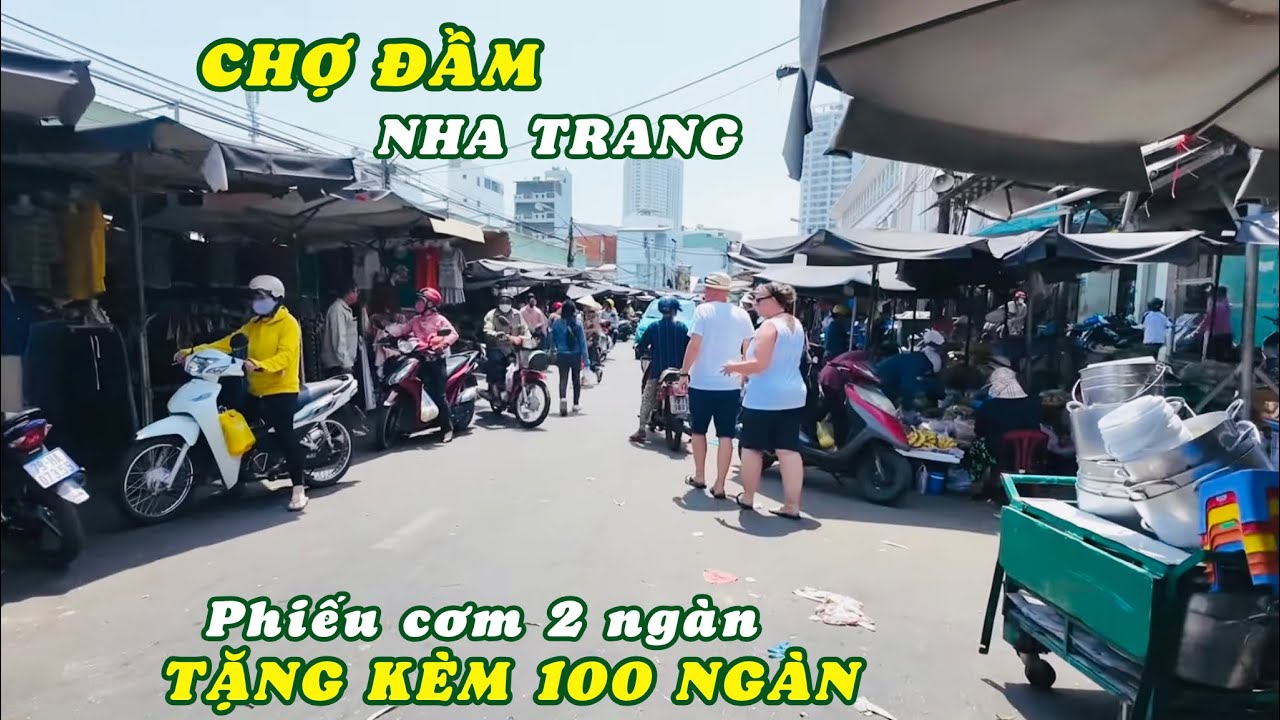 Chợ Đầm Nha Trang: Phiếu Cơm 2 Ngàn VNĐ Tặng Kèm 100 Ngàn VNĐ Tấm Lòng Chú Gia Cư Ở Mỹ Tặng Bà Con