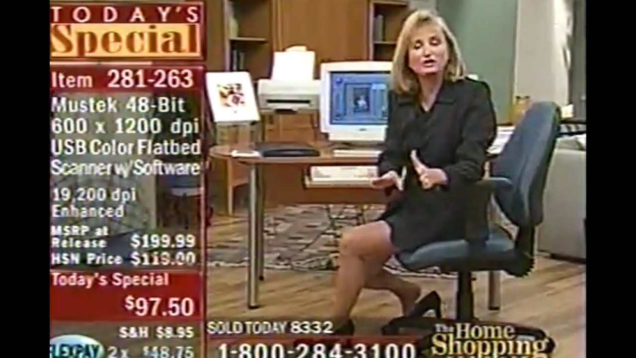 Classic HSN Chris Scanlon Selling Computers and Vacuum Cleaners