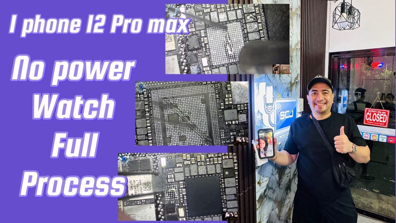 How to repair i phone 12 Promax with no power (watch here the full process)