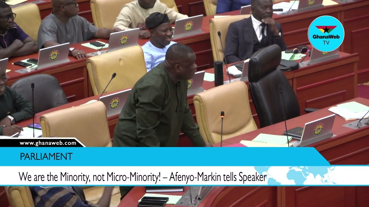 Minority Caucus protests Speaker Bagbin's description of them as ‘micro’