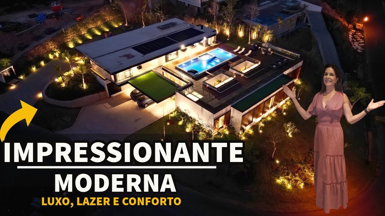 INCRÍVEL CASA MODERNA COM ESTILO CONTEMPORÂNEO