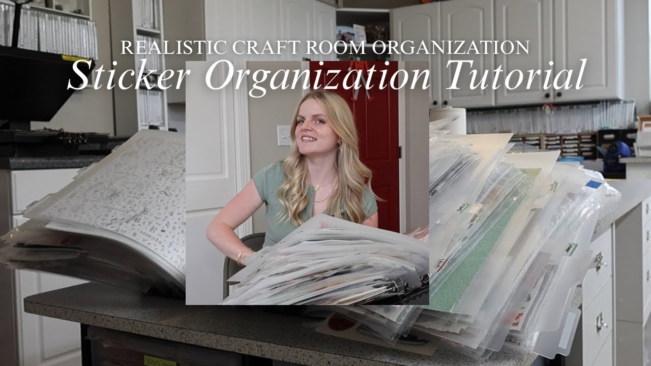 How to organize stickers - craft room organization ideas