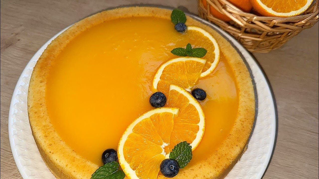 كيكة المول العجيب بالبرتقال🍊 منعشة ولذيذة 😋وسهلة في التحضير متشبعوش منها 😍#food #اكسبلور #كيك 