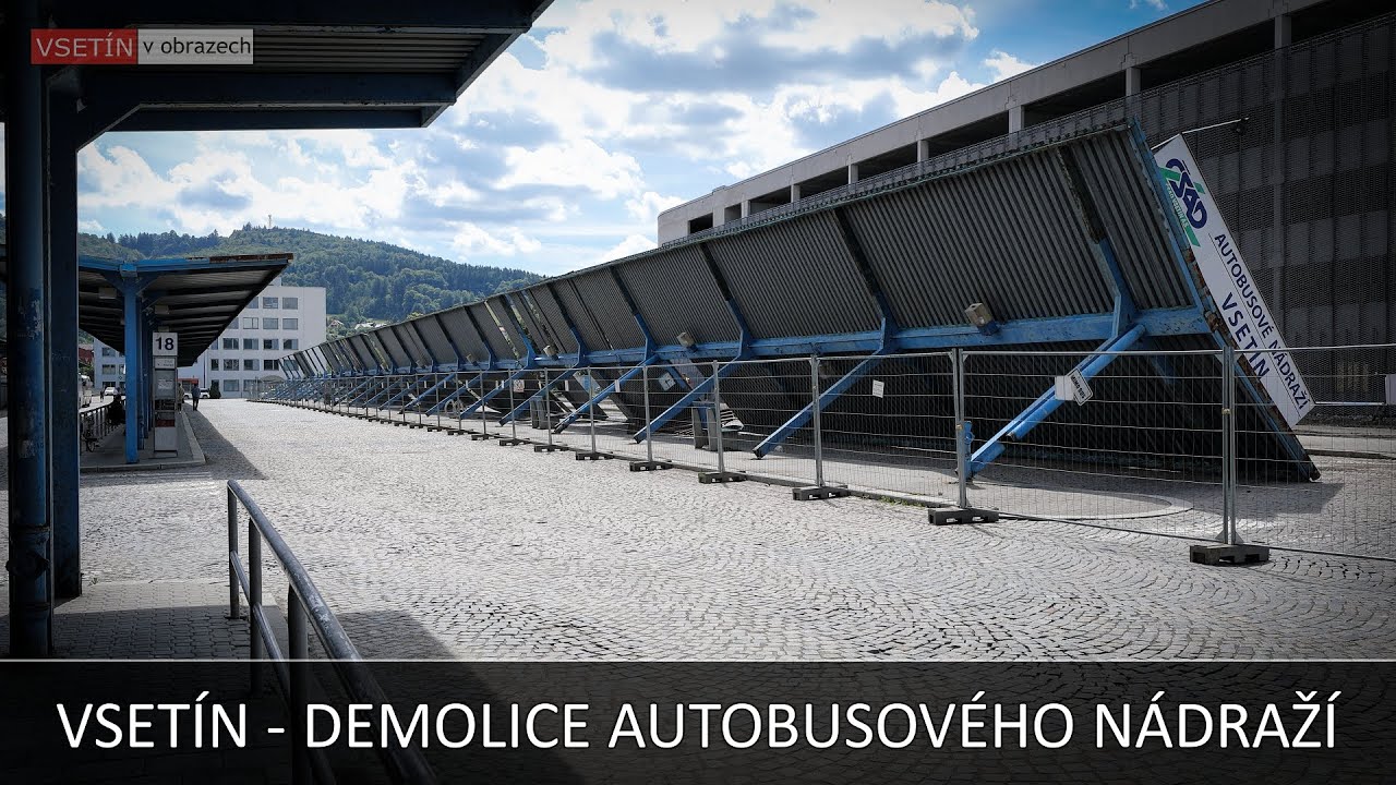 Vsetín, demolice autobusového nádraží