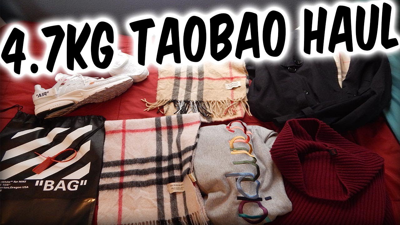 4.7KG TAOBAO HAUL - Burberry, Off-White, Champion & more!
