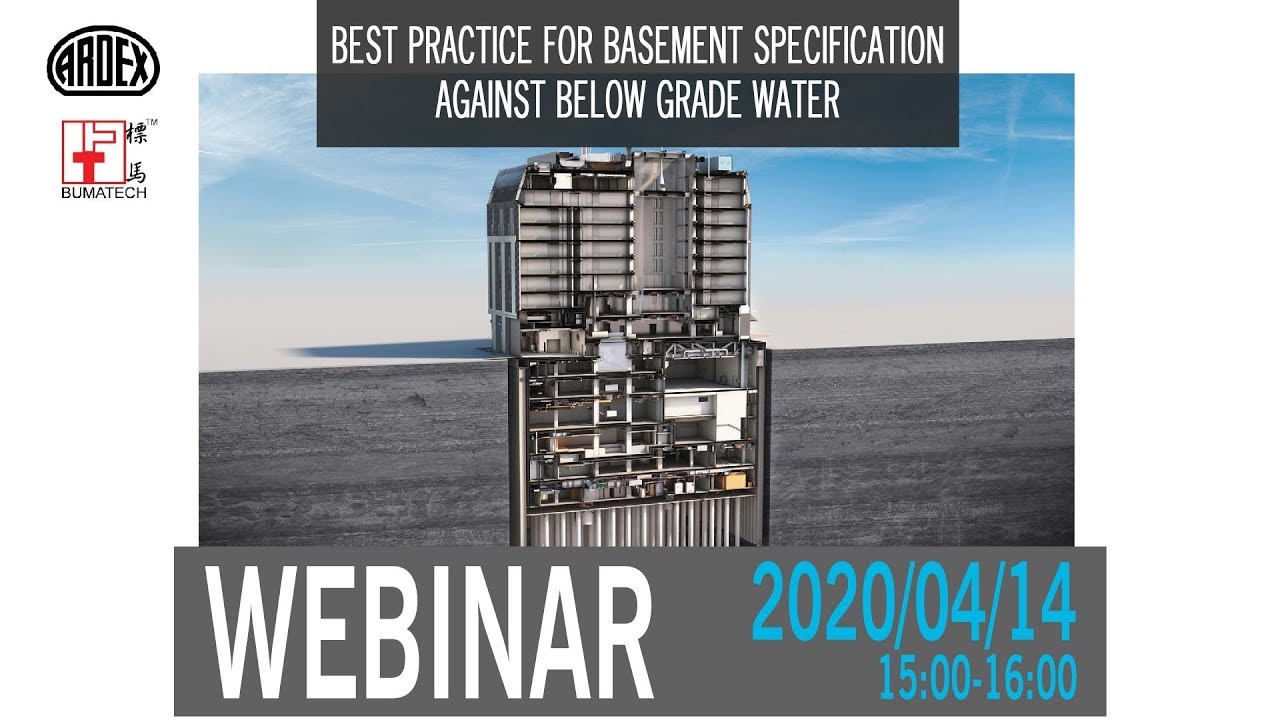 Best Practice for Basement Specification Against Below Grade Water | ARDEX & Bumatech