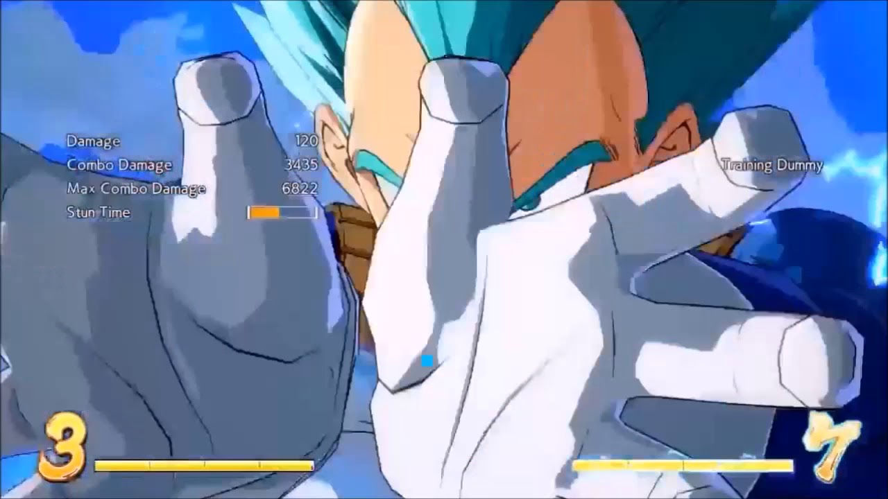 Vegeta double combo video DragonBall Fighterz Staircase loop