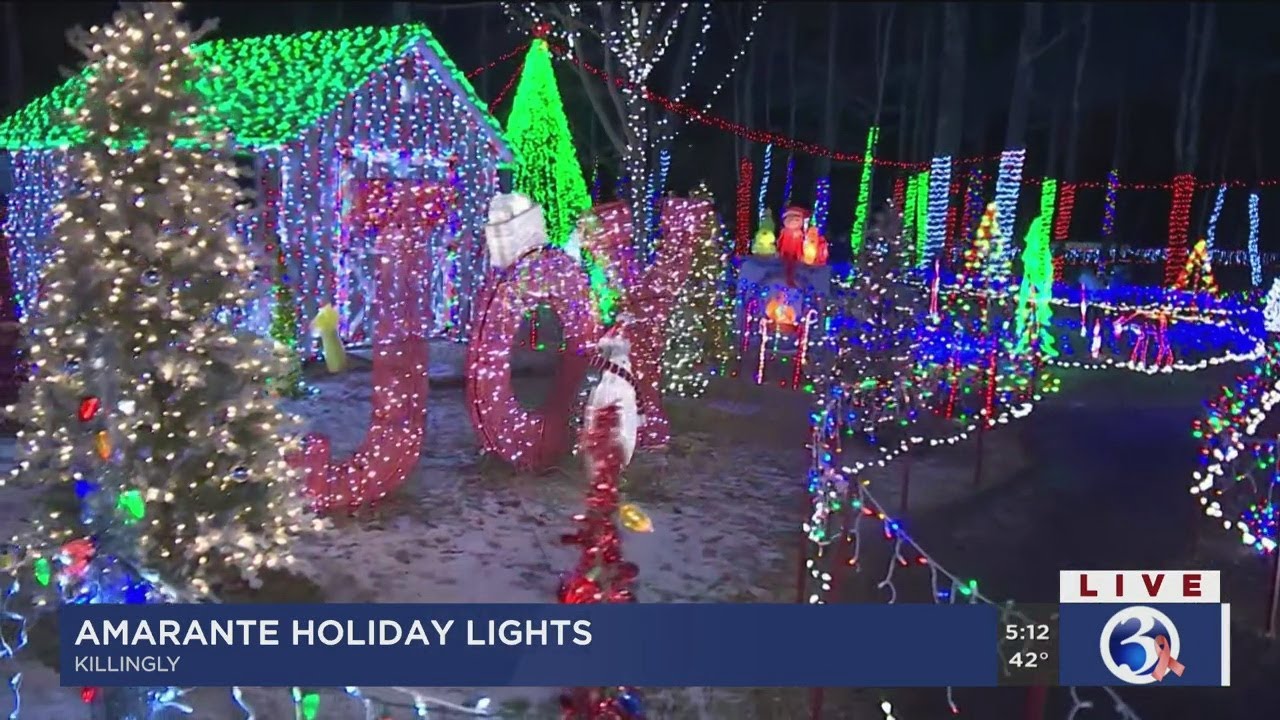 VIDEO: Winter wonderland of lights found in Dayville, CT