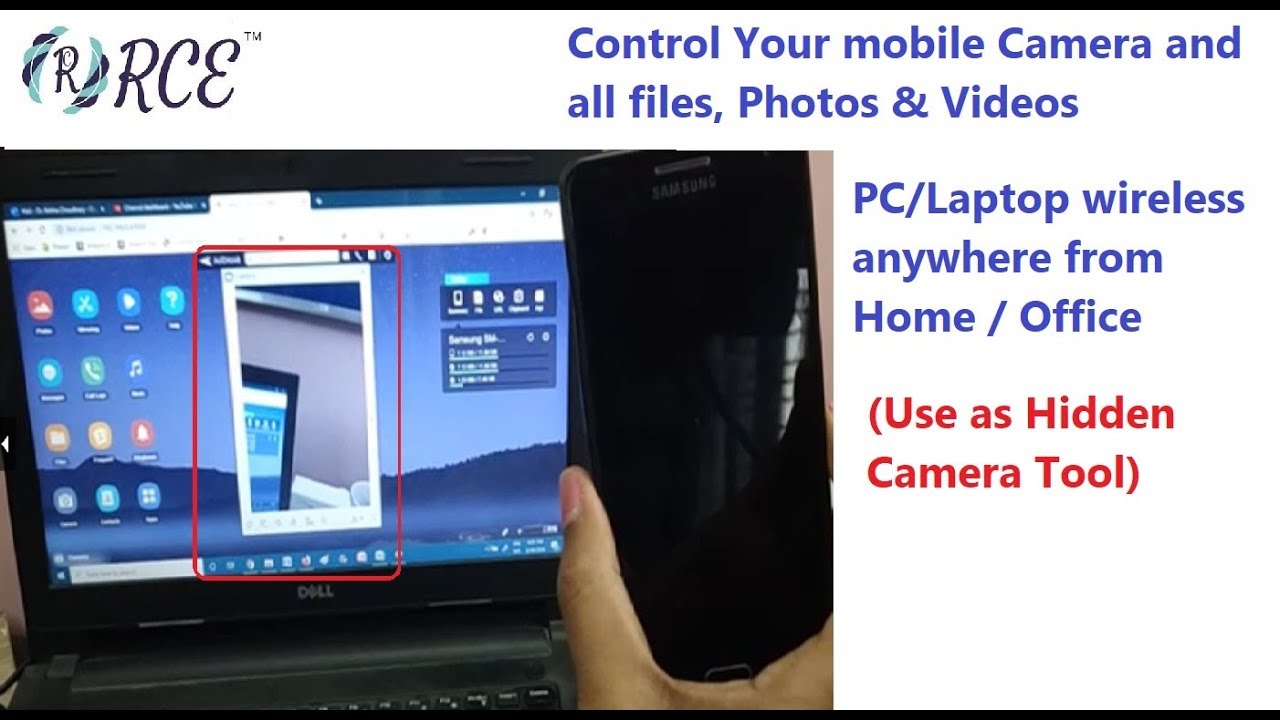 Control Mobile from PC/Laptop anywhere in Wifi Network (Use mobile as Hidden Camera)