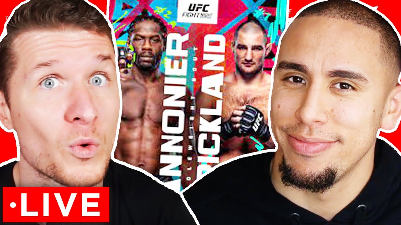 Jared Cannonier vs Sean Strickland LIVESTREAM Watch Party!! UFC Fight Night l THE BREAKDOWN