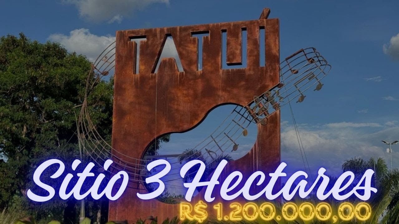 🏡 Sítio à venda em Tatuí-SP – 3 hectares, apenas 5 minutos da cidade!