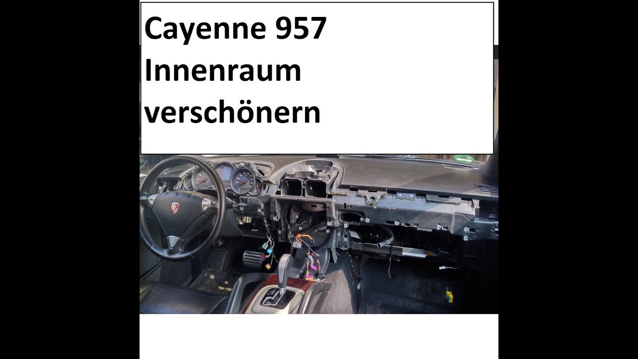 Porsche Cayenne 957 Amaturenbrett Umbau ,jetzt gibts Leder EP2