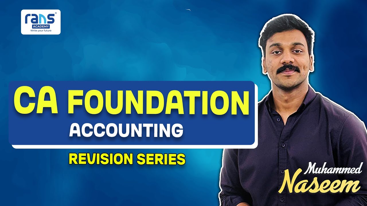 MANUFACTURING ACCOUNT PART 2| CA FOUNDATION | MUHAMMED NASEEM KC | RANS ACADEMY
