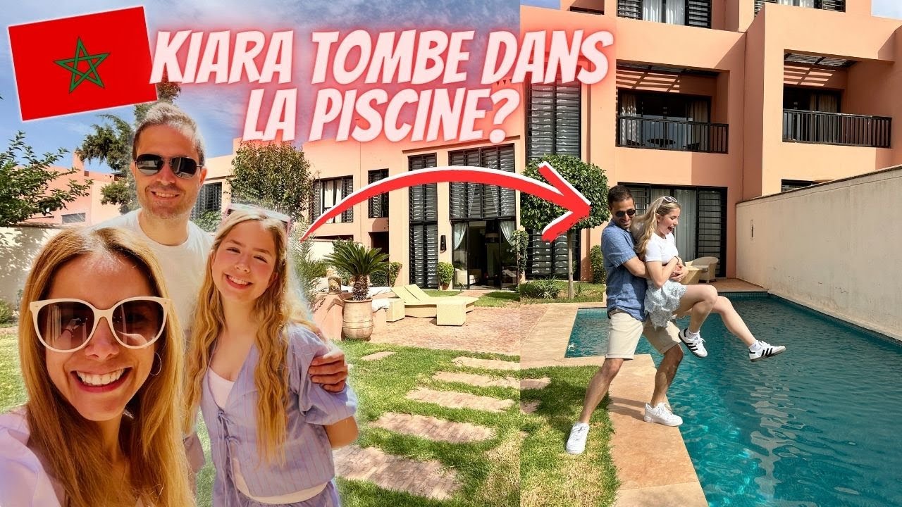 Notre RIAD à MARRAKECH au MAROC ! AL MAADEN // Kiara tombe dans la piscine ?