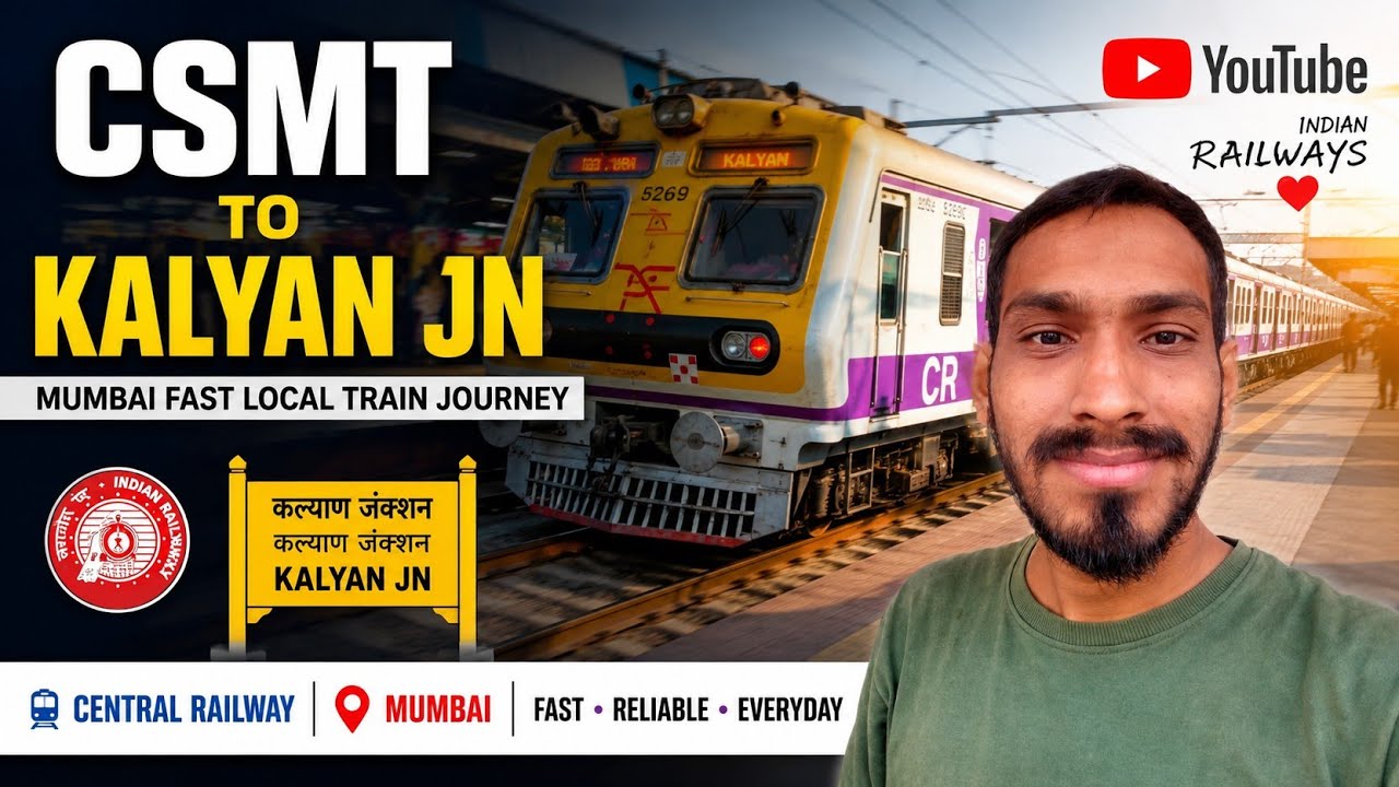CSMT to Kalyan Fast Local Train Journey | छत्रपति शिवाजी महाराज टर्मिनस से कल्याण लोकल यात्रा 🙏😍❤