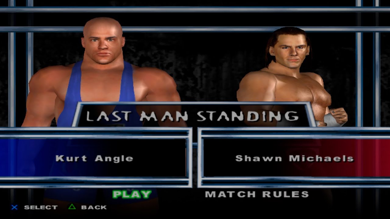 WWE SmackDown! Here Comes the Pain - Kurt Angle VS Shawn Michaels (LAST MAN STANDING)