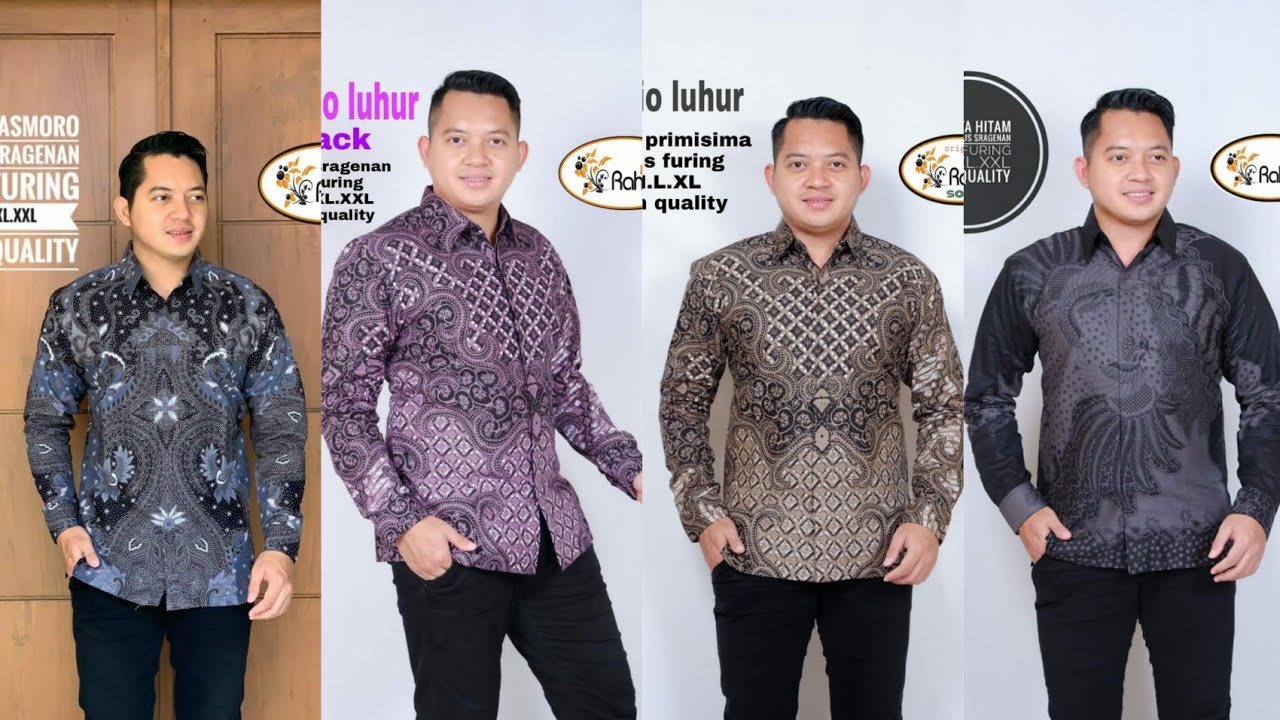 30 MODEL KEMEJA BATIK PRIA LENGAN PANJANG MOTIF TERBARU