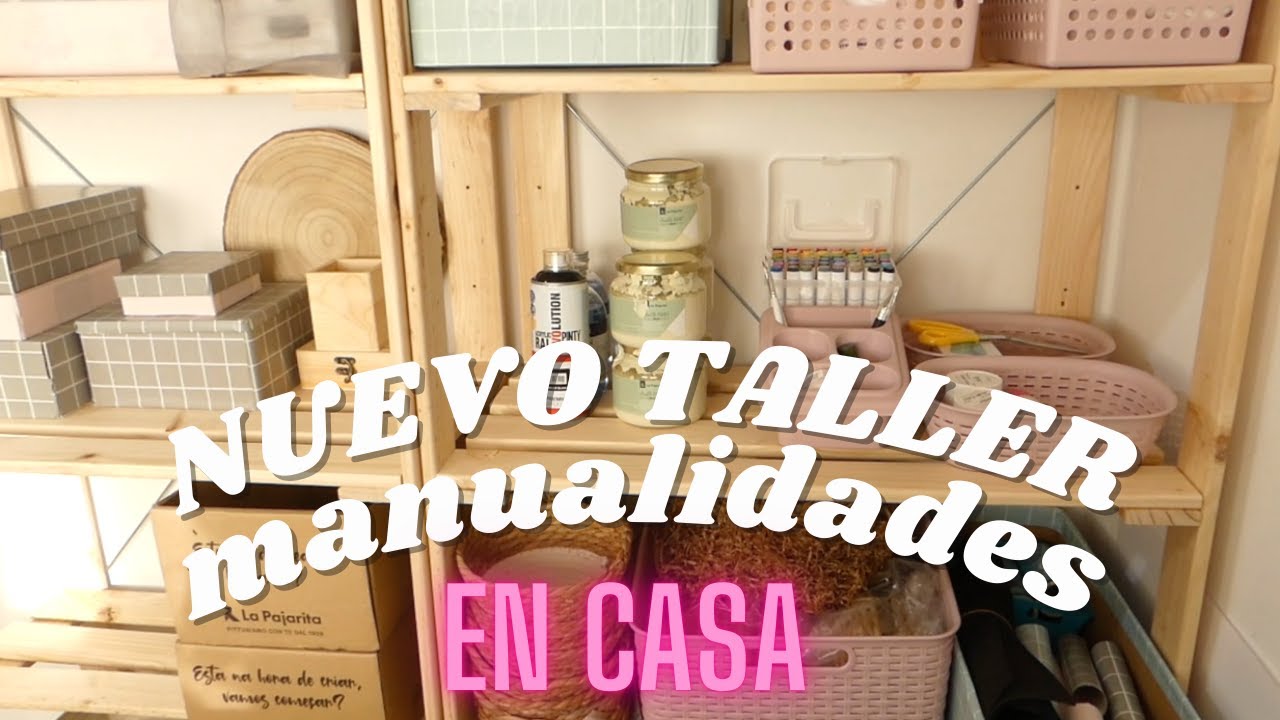 Monto un TALLER DE MANUALIDADES en CASA.  Te enseño el proceso, Vlog 212