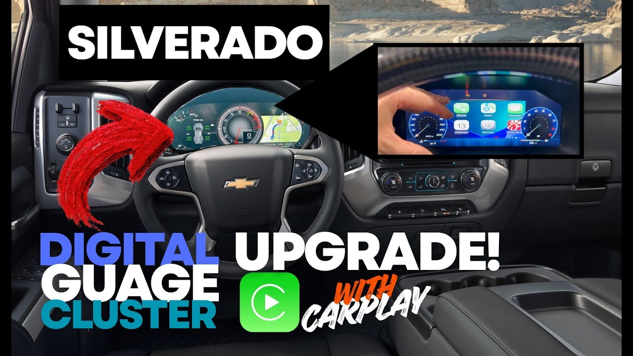 Обновление приборной панели до полностью цифровой версии для Silverado и Sierra | С Carplay!!