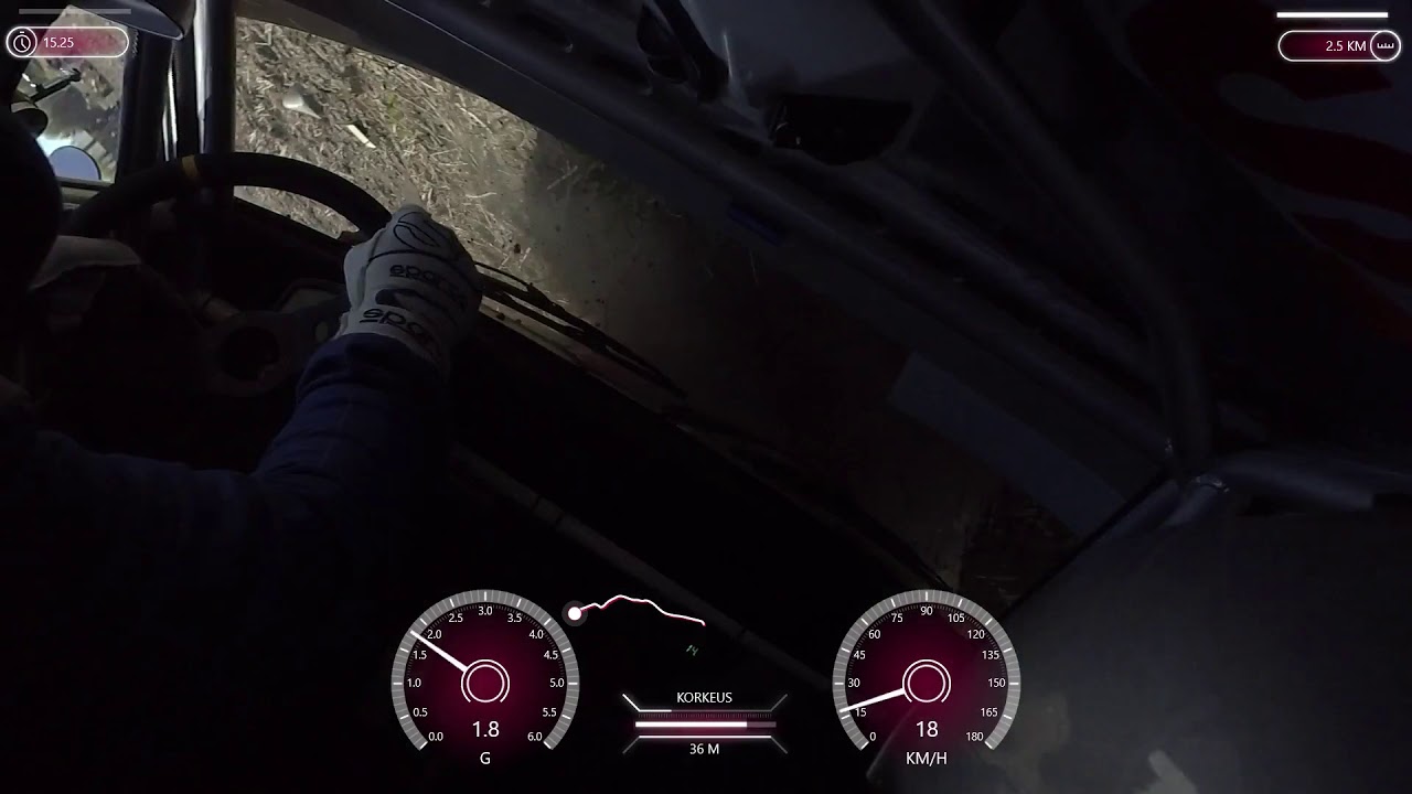 NETBARON M&auml;nts&auml;l&auml; ralli EK2, kaato/crash