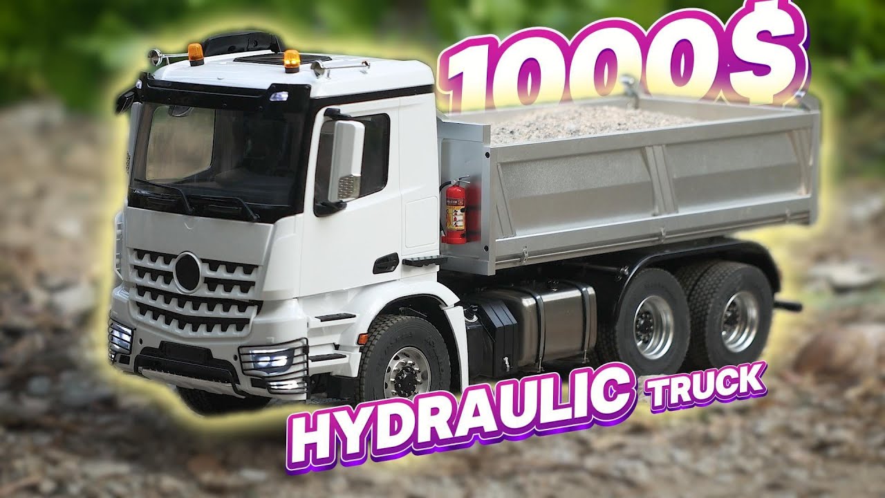 The 3348 Metal Chassis 1/14 RC Hydraulic Dumper with light & sound， price(Only around 1000$)! 😎