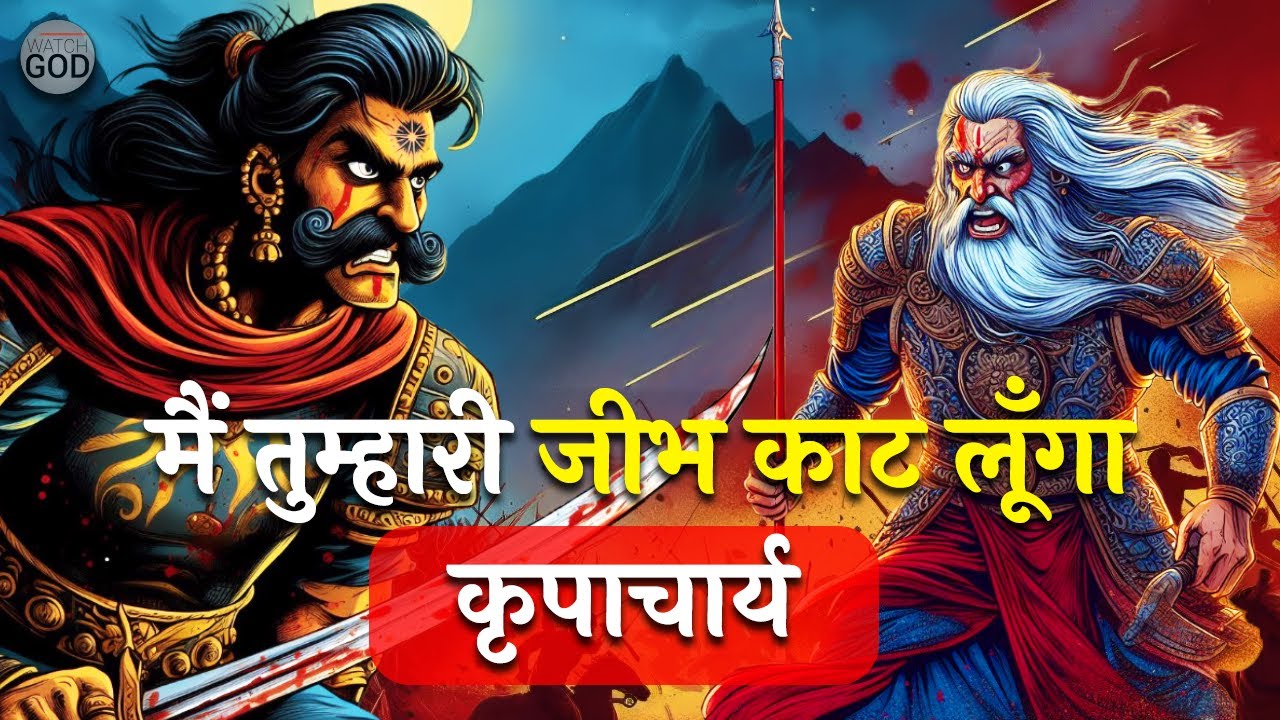मैं तुम्हारी जीभ काट लूँगा कृपाचार्य | Dron Parv Ep. 33