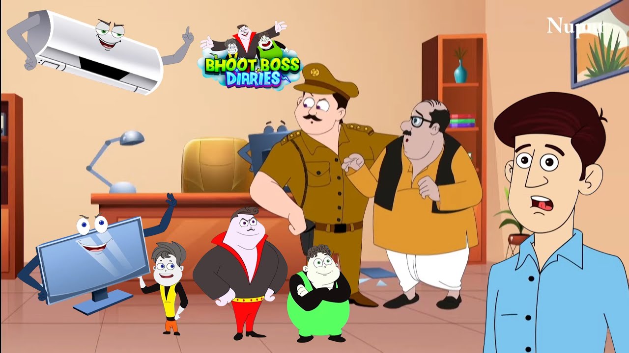 चंदू के बॉस ने किया चंदू को परेशान | Paap O Meter | Thakela Pakela | Kids Cartoon  | भूत बॉस डायरीज