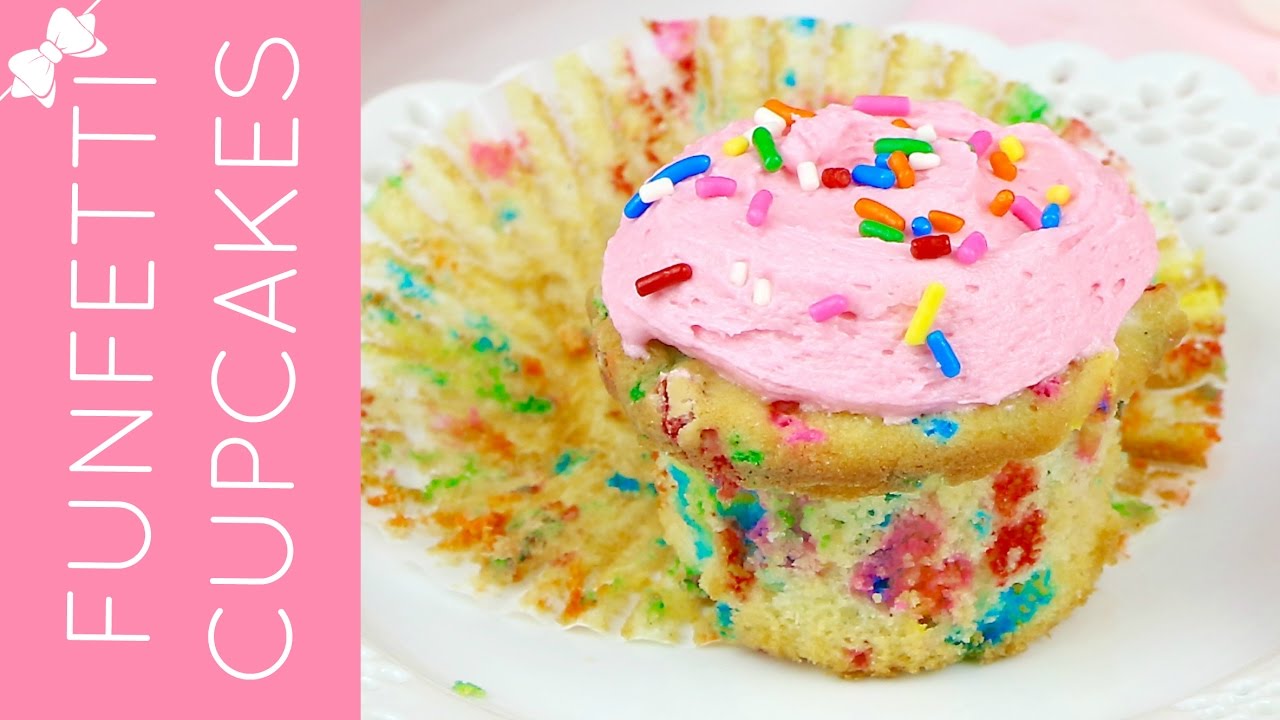 THE BEST Homemade Funfetti Cupcakes From Scratch // Lindsay Ann Bakes