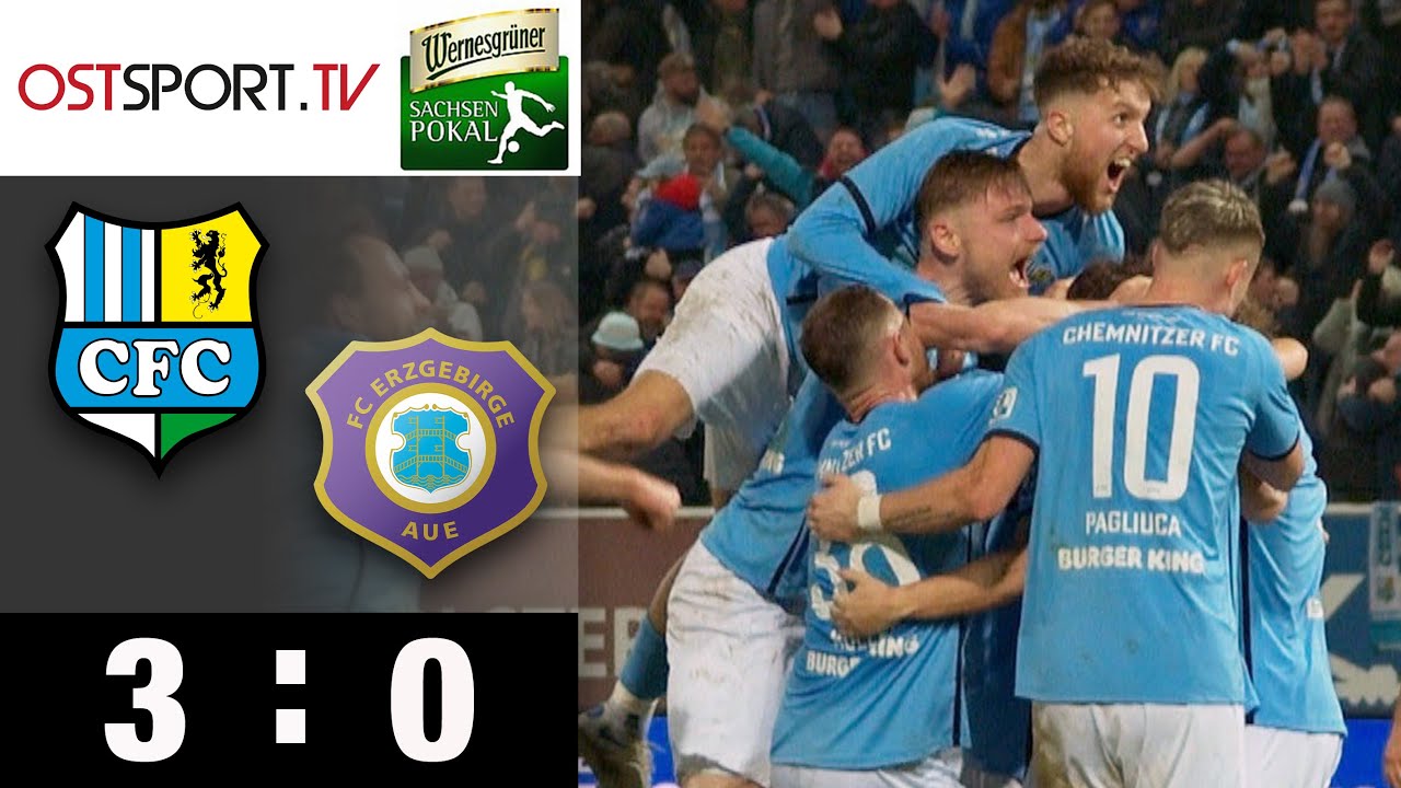 Aue-Desaster & CFC-Tor nach 28 Sekunden: Chemnitzer FC - Erzgebirge Aue 3:0 | Sachsenpokal