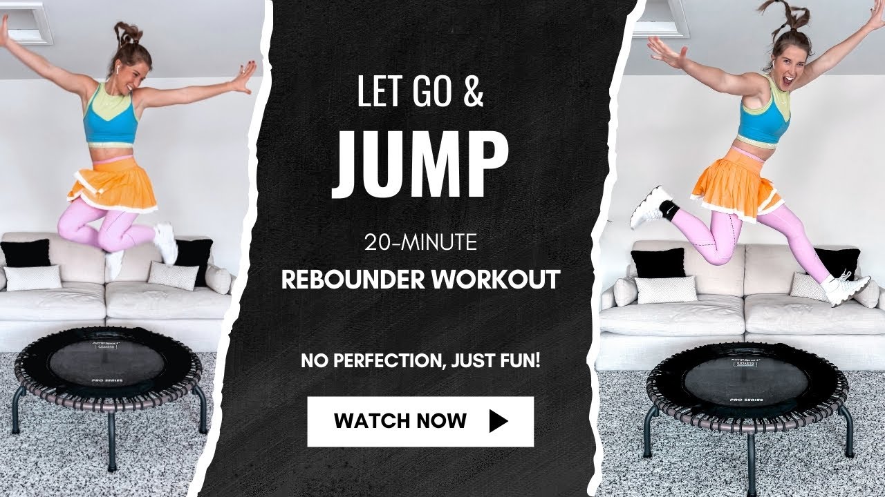 20-Minute Rebounder Workout to Let Go of Perfectionism | Mini Trampoline Cardio Dance