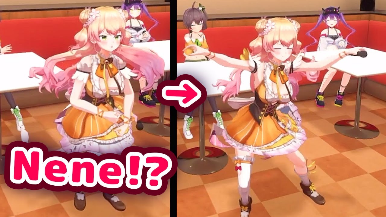 Nene Dances To Make Towa Very Happy feat. Matsuri and Fubuki【ENG Sub/Hololive】