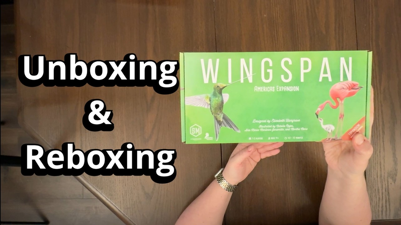 Wingspan Americas Expansion - Unboxing and Reboxing - What's in the Box?