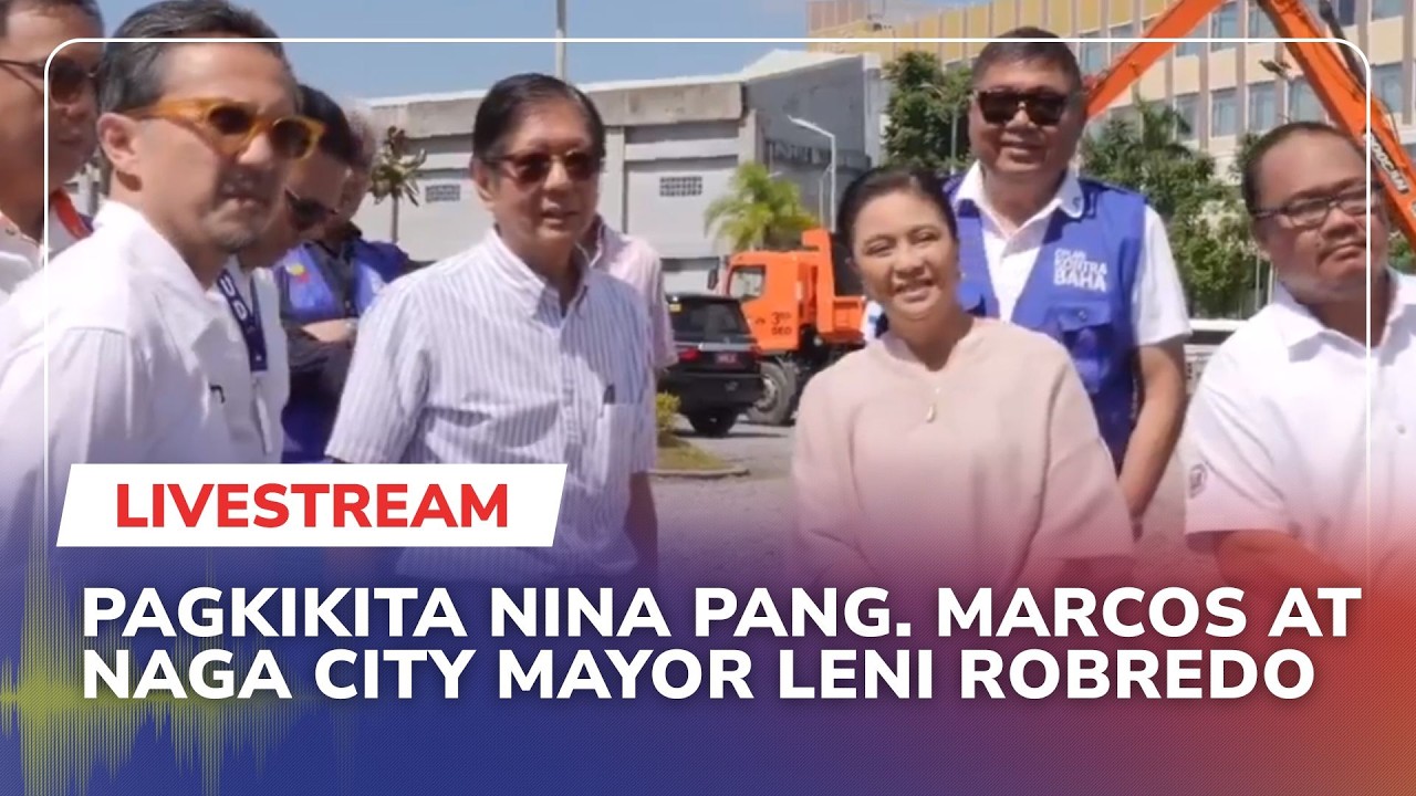 LIVE: Marcos, Robredo inspects flood control projects in Naga City | DZMM Teleradyo (21 Feb 2026)