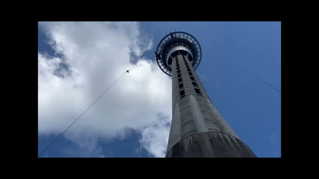 luna jumps Sky Tower
