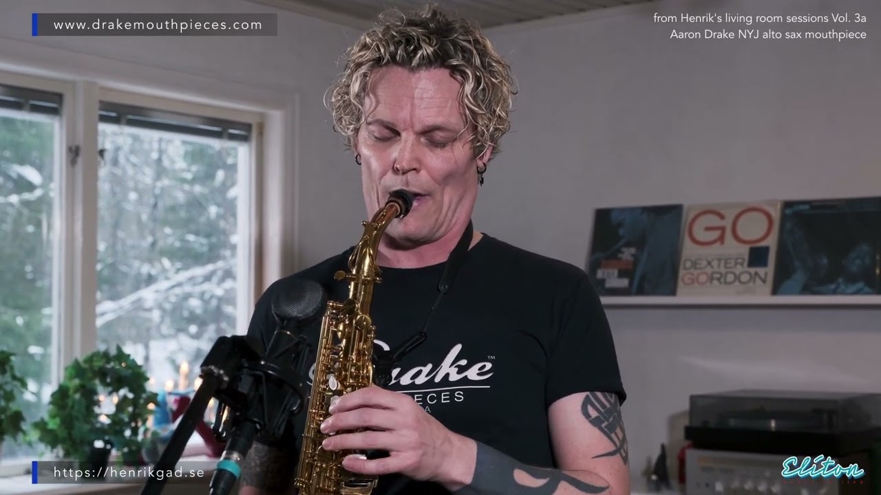 Drake Artist Henrik Gad plays his NY Jazz Alto 7 Mouthpiece handcrafted by Aaron Drake