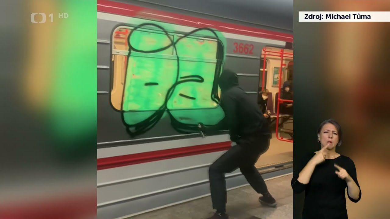 Sprejeři v Metru 😱