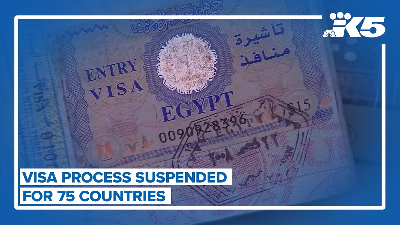 Visa processing suspended for 75 countries