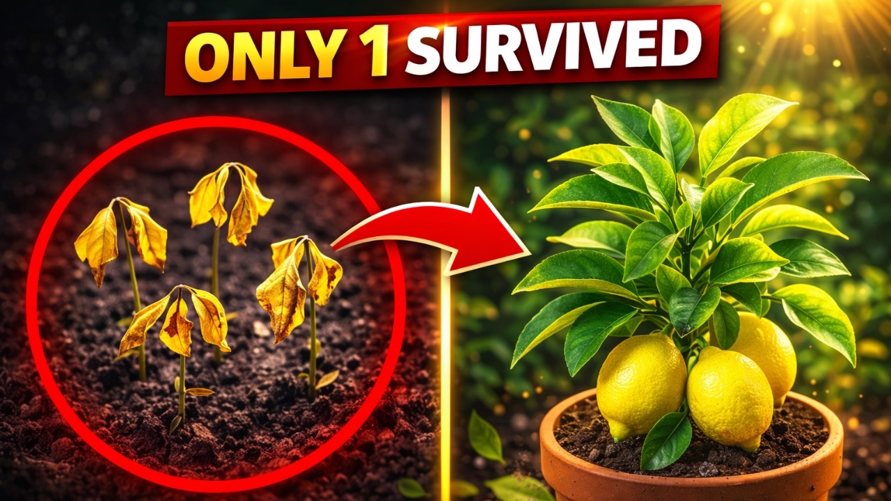 I Planted 5 Lemon Seeds &ndash; Only One Survived (Here&rsquo;s Why)